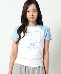 【UNISEX】ALAND／ラグランスタードットナンバーTシャツ