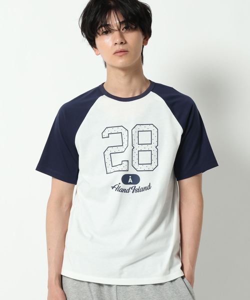 ALAND(エーランド)の「【UNISEX】ALAND/ラグランドットナンバー半袖T(Tシャツ/カットソー・レディース・ネイビー/ピンク/ブルー・SMALL/LARGE)」の17枚目の写真