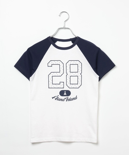 ALAND(エーランド)の「【UNISEX】ALAND/ラグランドットナンバー半袖T(Tシャツ/カットソー・レディース・ネイビー/ピンク/ブルー・SMALL/LARGE)」の13枚目の写真