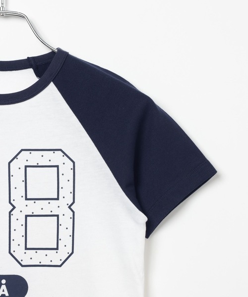 ALAND(エーランド)の「【UNISEX】ALAND/ラグランドットナンバー半袖T(Tシャツ/カットソー・レディース・ネイビー/ピンク/ブルー・SMALL/LARGE)」の15枚目の写真