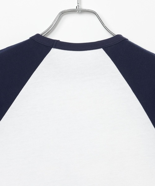 ALAND(エーランド)の「【UNISEX】ALAND/ラグランドットナンバー半袖T(Tシャツ/カットソー・レディース・ネイビー/ピンク/ブルー・SMALL/LARGE)」の6枚目の写真