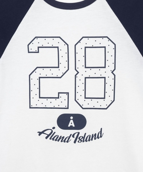 ALAND(エーランド)の「【UNISEX】ALAND/ラグランドットナンバー半袖T(Tシャツ/カットソー・レディース・ネイビー/ピンク/ブルー・SMALL/LARGE)」の7枚目の写真