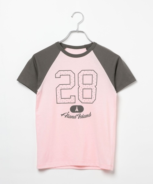 ALAND(エーランド)の「【UNISEX】ALAND/ラグランドットナンバー半袖T(Tシャツ/カットソー・レディース・ネイビー/ピンク/ブルー・SMALL/LARGE)」の8枚目の写真