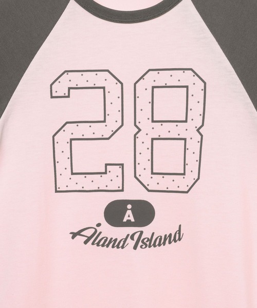 ALAND(エーランド)の「【UNISEX】ALAND/ラグランドットナンバー半袖T(Tシャツ/カットソー・レディース・ネイビー/ピンク/ブルー・SMALL/LARGE)」の9枚目の写真