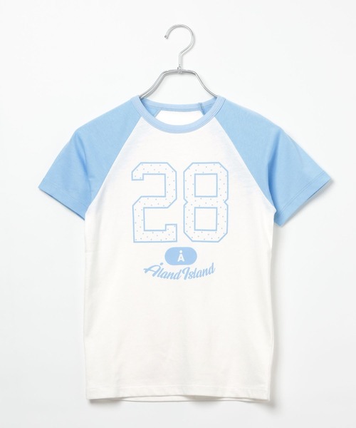 ALAND(エーランド)の「【UNISEX】ALAND/ラグランドットナンバー半袖T(Tシャツ/カットソー・レディース・ネイビー/ピンク/ブルー・SMALL/LARGE)」の10枚目の写真