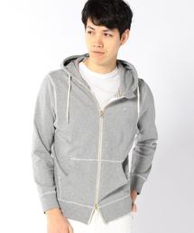 coen | ミニ裏毛ジップパーカー(パーカー)