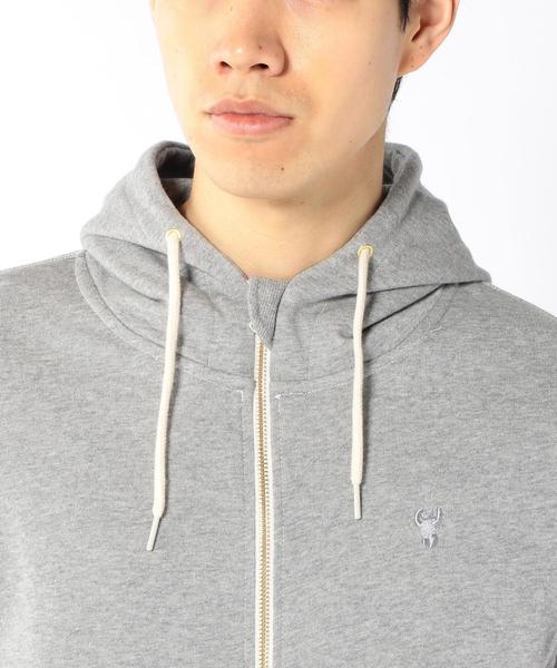 coen（コーエン）の「ミニ裏毛ジップパーカー（パーカー・メンズ・グレー/ブラック・LARGE/X-LARGE/MEDIUM/SMALL）」の7枚目の写真
