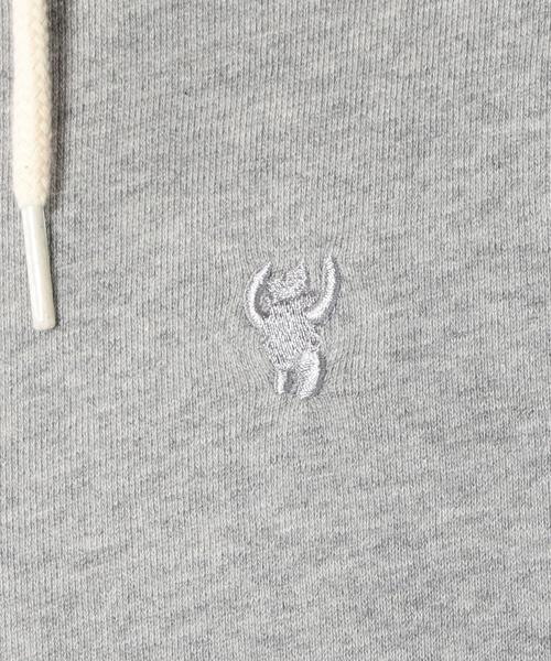 coen（コーエン）の「ミニ裏毛ジップパーカー（パーカー・メンズ・グレー/ブラック・LARGE/X-LARGE/MEDIUM/SMALL）」の11枚目の写真