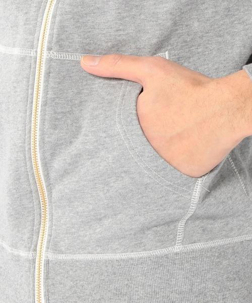 coen（コーエン）の「ミニ裏毛ジップパーカー（パーカー・メンズ・グレー/ブラック・LARGE/X-LARGE/MEDIUM/SMALL）」の13枚目の写真