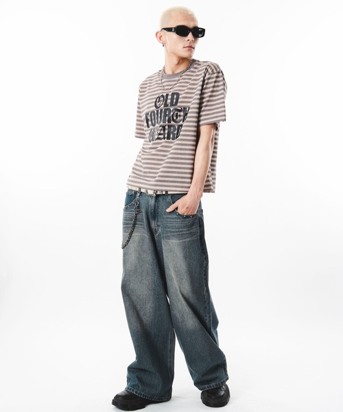 SHORT ROUND(ショートラウンド)の「SHORT ROUND/【26年春夏新作】バックグラフィックデニムパンツ(デニムパンツ・メンズ・ブラック系3/コバルトブルー・LARGE/MEDIUM)」の12枚目の写真