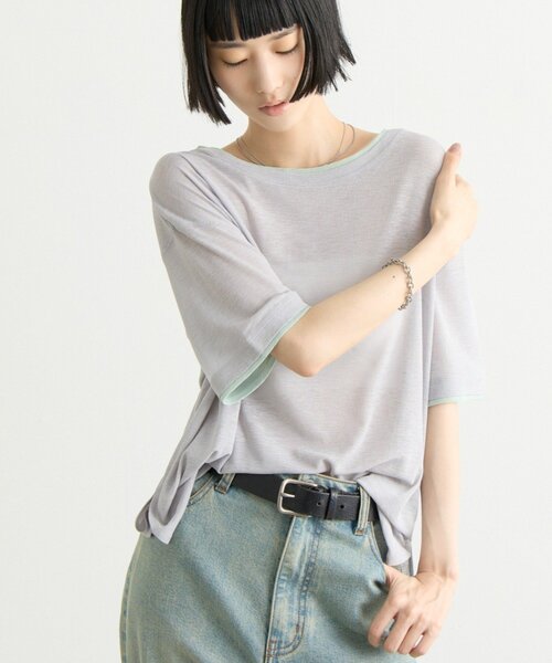 ZOZO限定 サイドスリット シャツレイヤード ライフ Tee
