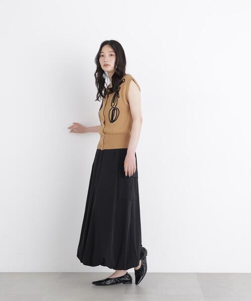 N.(N. Natural Beauty Basic)(エヌエヌナチュラルビューティーベーシック)の「テープ刺繍ベスト(ベスト・レディース・グレー系その他/ベージュ系その他・フリ-)」の13枚目の写真
