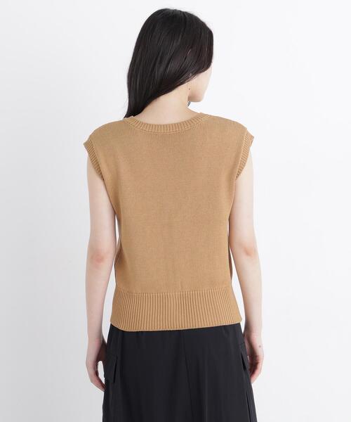 N.(N. Natural Beauty Basic)(エヌエヌナチュラルビューティーベーシック)の「テープ刺繍ベスト(ベスト・レディース・グレー系その他/ベージュ系その他・フリ-)」の19枚目の写真