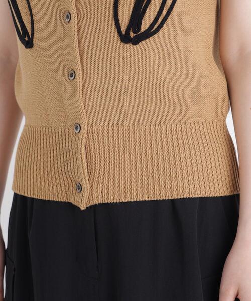 N.(N. Natural Beauty Basic)(エヌエヌナチュラルビューティーベーシック)の「テープ刺繍ベスト(ベスト・レディース・グレー系その他/ベージュ系その他・フリ-)」の22枚目の写真