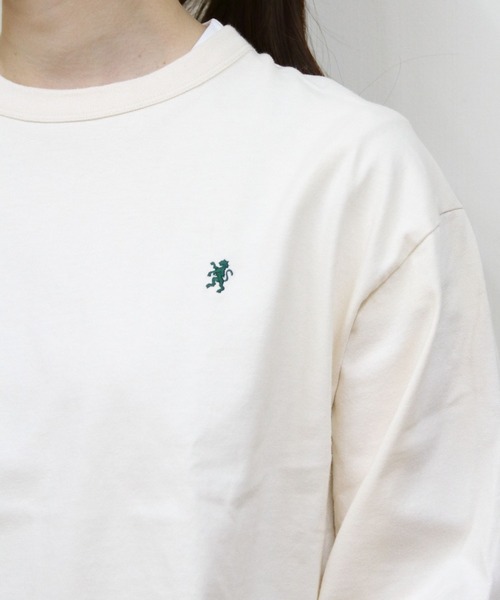 GYMPHLEX(ジムフレックス)の「Gymphlex/ジムフレックス パフスリーブクルーネックプルオーバー PUFF SLEEVE CREW NECK PULLOVER GY-C0481 CPJ(Tシャツ/カットソー・レディース・ナチュラル/チョコ/チャコールグレー・14)」の4枚目の写真