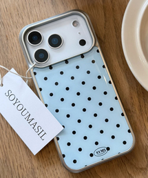 SOYOUMASIL（ソユマシル）の「[シルバー] A Drop of Blue シルバー バンパーケース（スマホケース/カバー）」