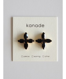 【kanade】クロスビジューイヤリング(MA)