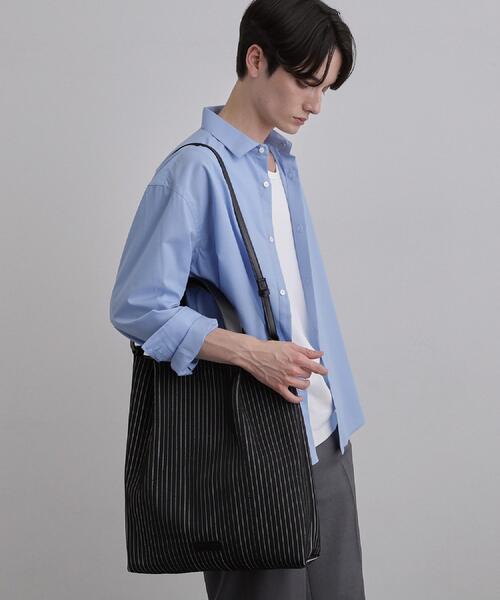 tk.TAKEO KIKUCHI（ティーケータケオキクチ）の「【B4サイズ収納可】ニットトートバッグ/トートバッグ/B4サイズ/大容量/Knit tote Bag（トートバッグ・メンズ・ブラック・00）」の5枚目の写真