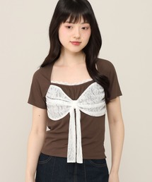 リボンレースカットTEE 1052827