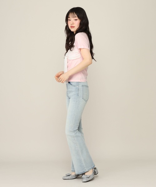 Heather(ヘザー)の「リボンレースカットTEE 1052827(Tシャツ/カットソー・レディース・アイボリー/ピンク/ブラウン・FREE)」の10枚目の写真