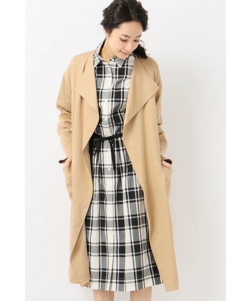 LIMITLESS LUXURY（リミットレスラグジュアリー）の「LONGガウンコート◆（その他アウター・レディース・ベージュ/ブラック/カーキ・FREE）」の2枚目の写真