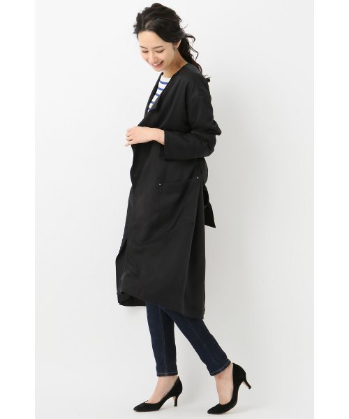 LIMITLESS LUXURY（リミットレスラグジュアリー）の「LONGガウンコート◆（その他アウター・レディース・ベージュ/ブラック/カーキ・FREE）」の4枚目の写真