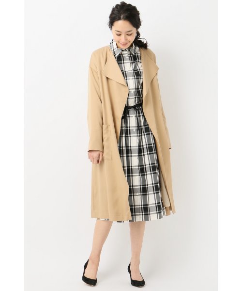 LIMITLESS LUXURY（リミットレスラグジュアリー）の「LONGガウンコート◆（その他アウター・レディース・ベージュ/ブラック/カーキ・FREE）」の5枚目の写真