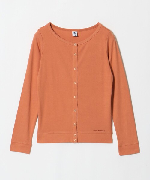 PETIT BATEAU（プチバトー）の「【別注】＜PETIT BATEAU for 6＞ボートネックカーディガン（カーディガン/ボレロ・レディース・ブラック/コバルトブルー/ダークオレンジ・FREE）」の3枚目の写真