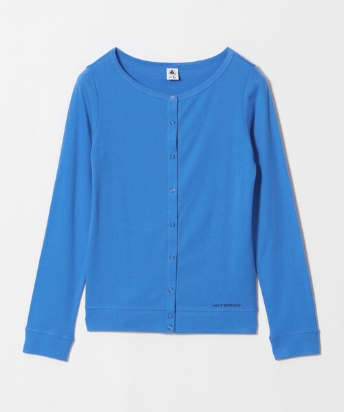 PETIT BATEAU（プチバトー）の「【別注】＜PETIT BATEAU for 6＞ボートネックカーディガン（カーディガン/ボレロ・レディース・ブラック/コバルトブルー/ダークオレンジ・FREE）」の5枚目の写真