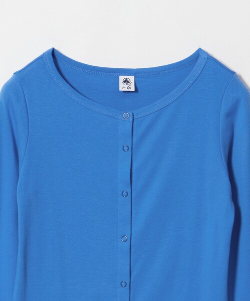 PETIT BATEAU（プチバトー）の「【別注】＜PETIT BATEAU for 6＞ボートネックカーディガン（カーディガン/ボレロ・レディース・ブラック/コバルトブルー/ダークオレンジ・FREE）」の6枚目の写真