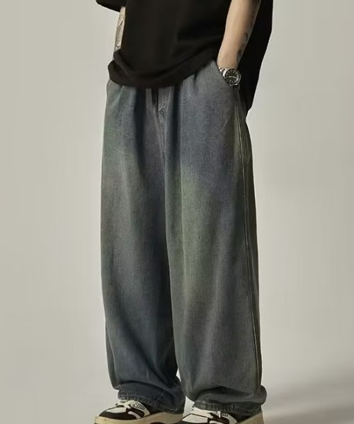REBALANCE(リバランス)の「リラックスワイドデニム_ゴムウェスト(デニムパンツ・メンズ・A/B・X-LARGE/LARGE/MEDIUM)」の2枚目の写真