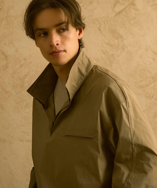 CIRCLEE(サークリー)の「CIRCLEE(サークリー)スキッパーデザイントップス(シャツ/ブラウス・メンズ・ベージュ/ブラック・L/M/XL)」の17枚目の写真