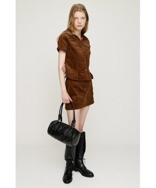 SLY(スライ)の「BELTED CORDUROY S/SKORT ベルテッドコーデュロイショートスコート 秋服 冬服(スカート・レディース・ブラック/ブラウン/ベージュ・0/1)」の14枚目の写真