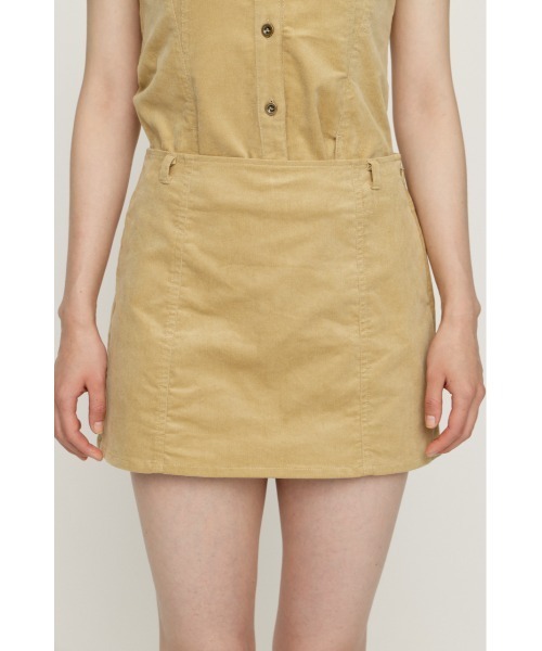 SLY(スライ)の「BELTED CORDUROY S/SKORT ベルテッドコーデュロイショートスコート 秋服 冬服(スカート・レディース・ブラック/ブラウン/ベージュ・0/1)」の6枚目の写真