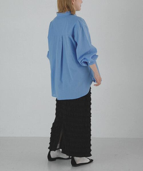 URBAN RESEARCH Sonny Label（アーバンリサーチサニーレーベル）の「『一部WEB限定サイズ』カットフリルナロースカート（スカート・レディース・ブラック・38/36/34/TALL）」の2枚目の写真