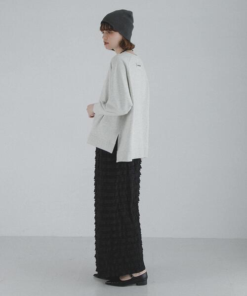 URBAN RESEARCH Sonny Label（アーバンリサーチサニーレーベル）の「『一部WEB限定サイズ』カットフリルナロースカート（スカート・レディース・ブラック・38/36/34/TALL）」の5枚目の写真