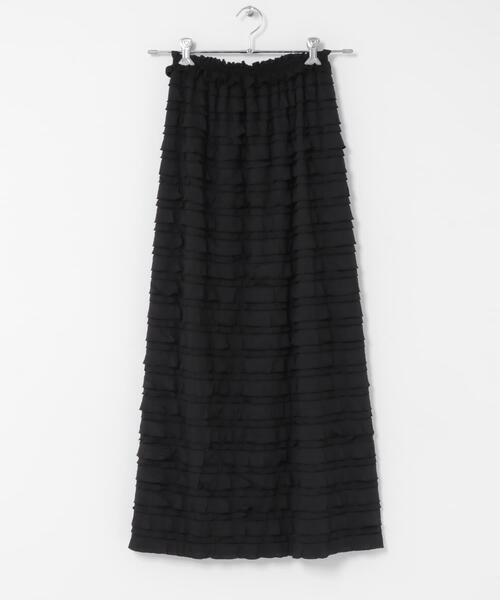 URBAN RESEARCH Sonny Label（アーバンリサーチサニーレーベル）の「『一部WEB限定サイズ』カットフリルナロースカート（スカート・レディース・ブラック・38/36/34/TALL）」の19枚目の写真