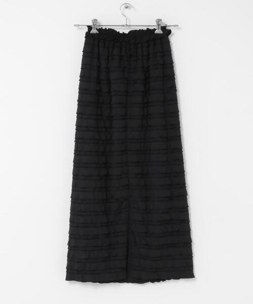URBAN RESEARCH Sonny Label（アーバンリサーチサニーレーベル）の「『一部WEB限定サイズ』カットフリルナロースカート（スカート・レディース・ブラック・38/36/34/TALL）」の21枚目の写真