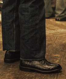 CLASSIC PLAIN TOE　　BLACK CROCODILE