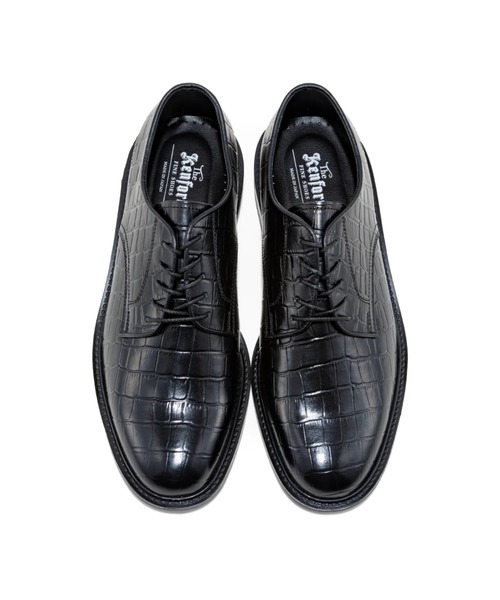 CONZ(コンズ)の「CLASSIC PLAIN TOE BLACK CROCODILE(ドレスシューズ・メンズ・ブラック・26.5/26/25.5/25)」の4枚目の写真