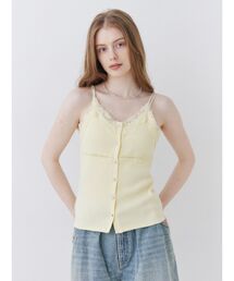 Ungrid | レースボタンデザインキャミトップス(Tシャツ/カットソー)