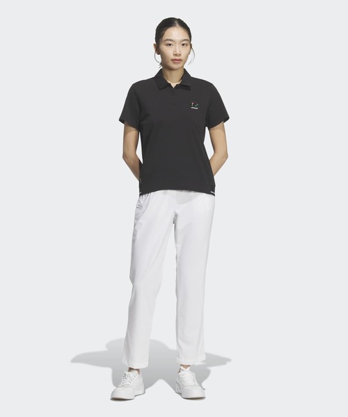 adidas(アディダス)の「ツイストニット半袖シャツ【adidas Golf/アディダスゴルフ】(ポロシャツ・レディース・ブラック・SMALL/MEDIUM/LARGE/X-LARGE)」の5枚目の写真