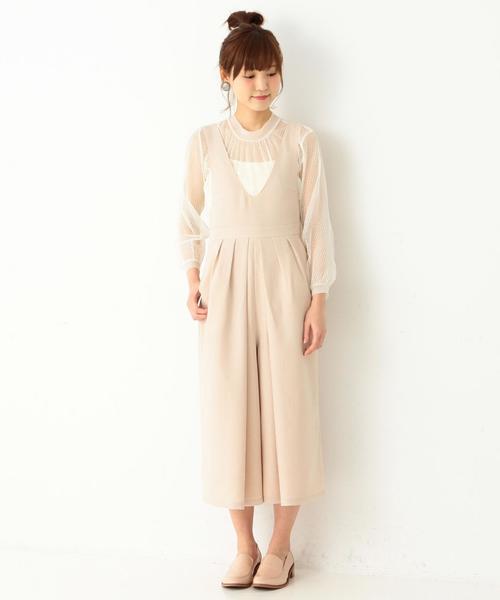 Another Edition（アナザーエディション）の「ワイドサロペット/ AEBFC WID  SALOPET◆（サロペット/オーバーオール・レディース・ベージュ/ネイビー・SMALL/MEDIUM）」の7枚目の写真