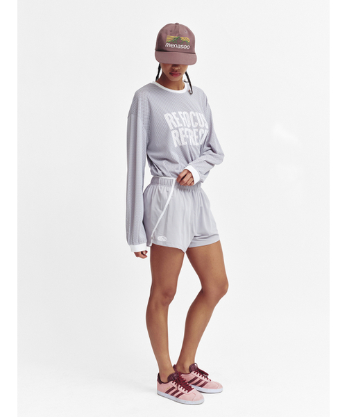 MENASOO(ミナス)の「Refocus Mesh Round Neck T Shirt_Gray(Tシャツ/カットソー・レディース・グレー・FREE/2)」の5枚目の写真