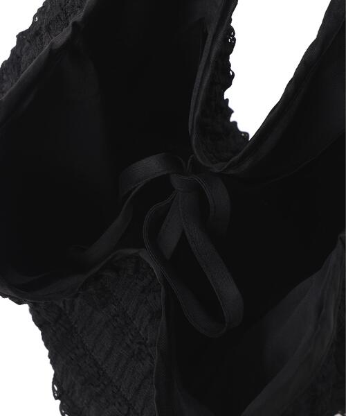 L.H.P（エルエイチピー）の「MAVYTH/メヴィス/FRILL MARCHE BAG（ショルダーバッグ・レディース・アイボリー/ブラック・F）」の13枚目の写真