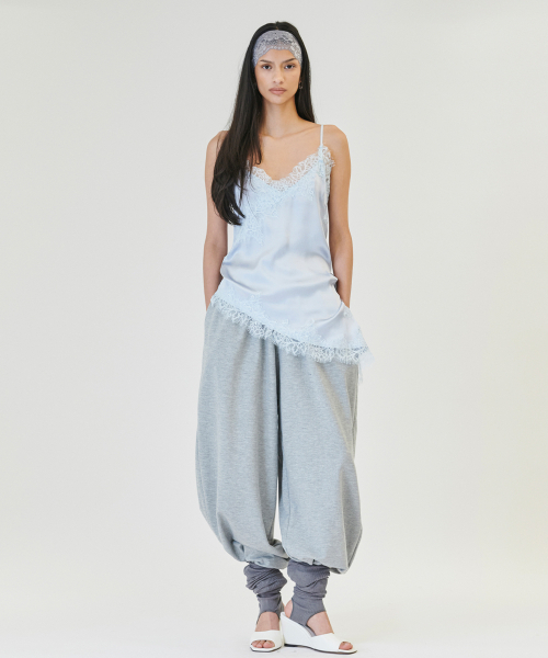 PROJECT WAVE（プロジェクトウェーブ）の「Cilly Satin Top [SORA]（Tシャツ/カットソー・レディース・カーキ/Beige/ブラック/スカイブルー/アイボリー・MEDIUM/SMALL）」の6枚目の写真