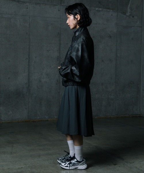 ALAND(エーランド)の「【UNISEX】ALAND×UMBRO/フェイクレザーブルゾン(ブルゾン・メンズ・ブラック系1/ブラック・SMALL/LARGE)」の7枚目の写真