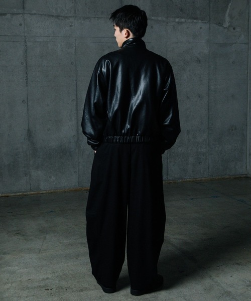 ALAND(エーランド)の「【UNISEX】ALAND×UMBRO/フェイクレザーブルゾン(ブルゾン・メンズ・ブラック系1/ブラック・SMALL/LARGE)」の17枚目の写真