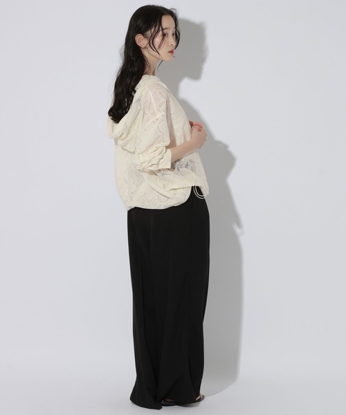 LAKOLE(ラコレ)の「ドロストレースフードシャツ / 1056695(シャツ/ブラウス・レディース・オフホワイト/ブラウン/ブラック・FREE)」の12枚目の写真
