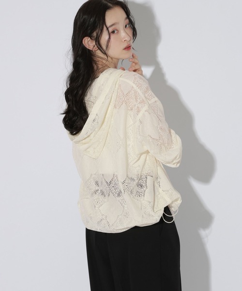 LAKOLE(ラコレ)の「ドロストレースフードシャツ / 1056695(シャツ/ブラウス・レディース・オフホワイト/ブラウン/ブラック・FREE)」の17枚目の写真